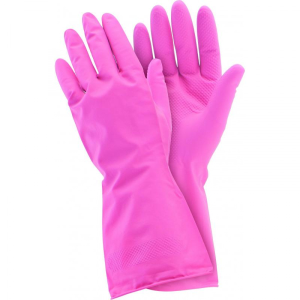 Перчатки хозяйственные латексные, размер L, ELFE