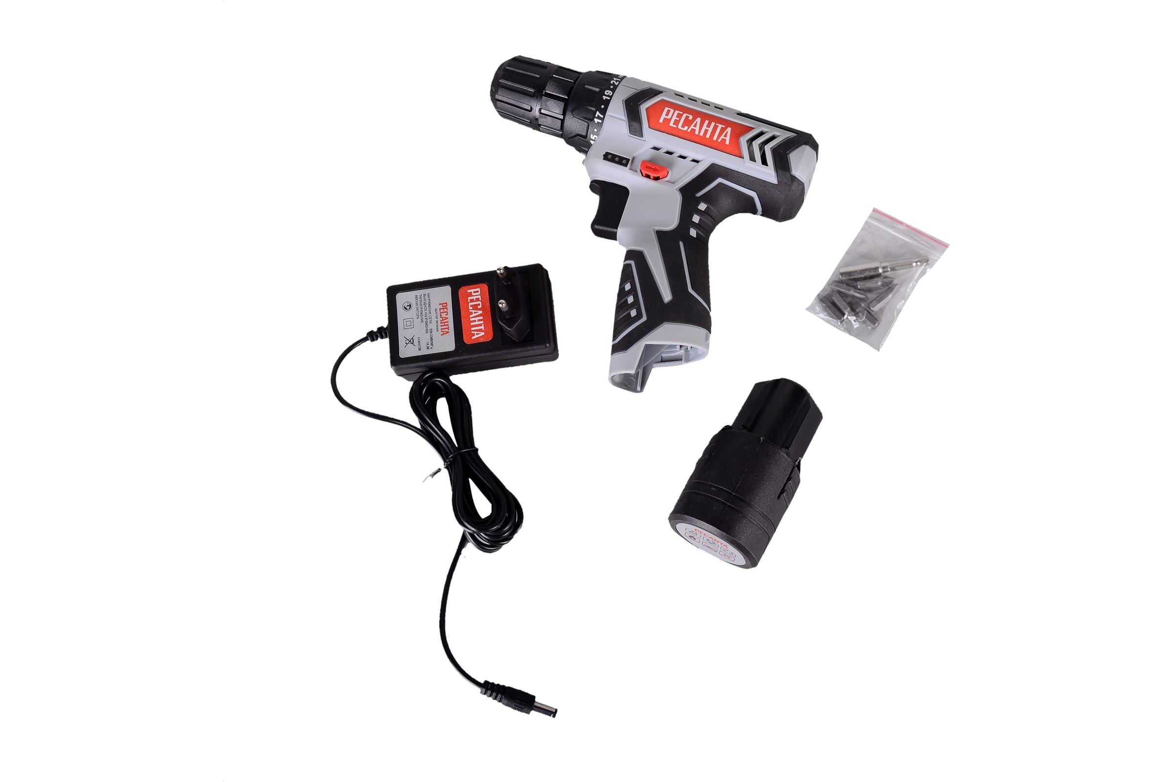 Аккум.дрель-шуруповёрт ДА-12-2Л (12В, Li-lon, 1х2Ач, 40Нм, патр.б/з 10мм) РЕСАНТА