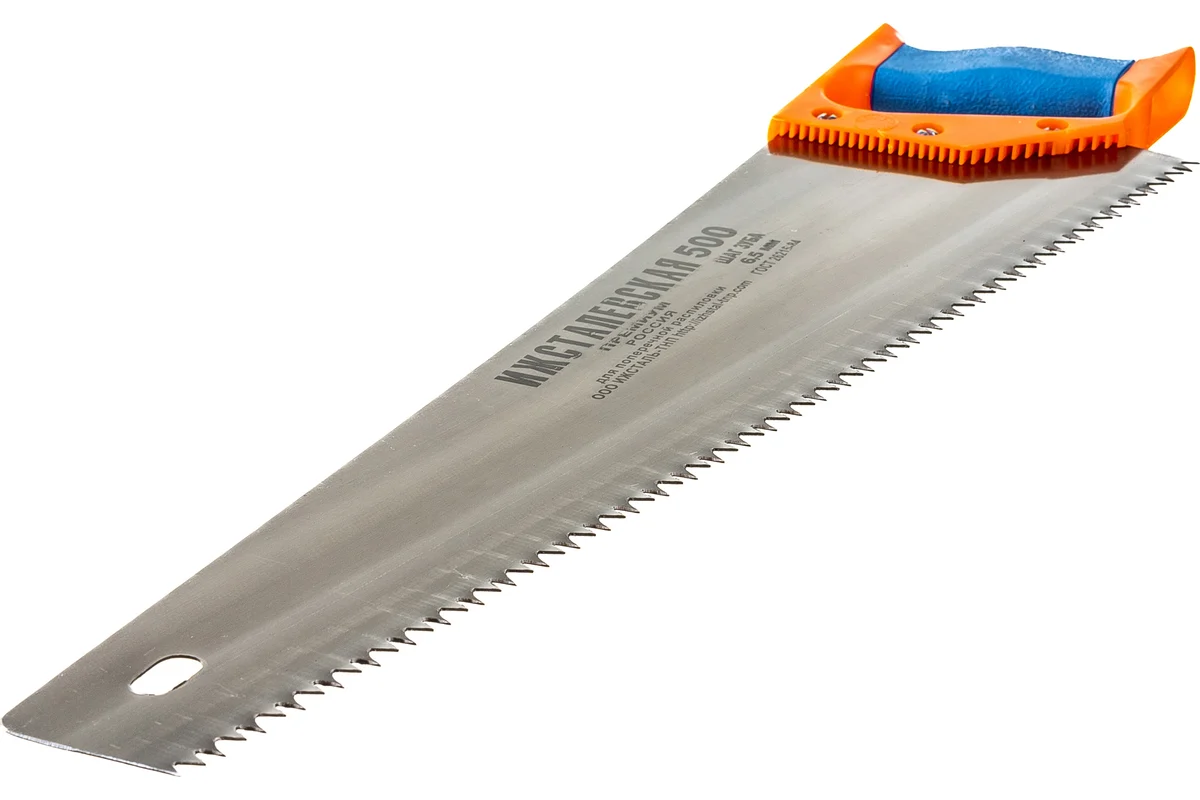 Ножовка по дереву 500мм, шаг зуба 6,5мм, с двухкомпонентной рукояткой Ижевск