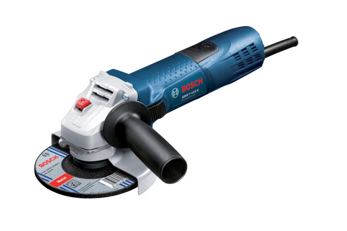 Углошлифовальная машина GWS 7-115E (720Вт, 115мм, 2800-11000об/мин) BOSCH