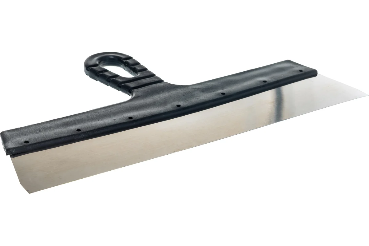 Шпатель нержавеющий 350мм с пластмассовой ручкой ВИХРЬ