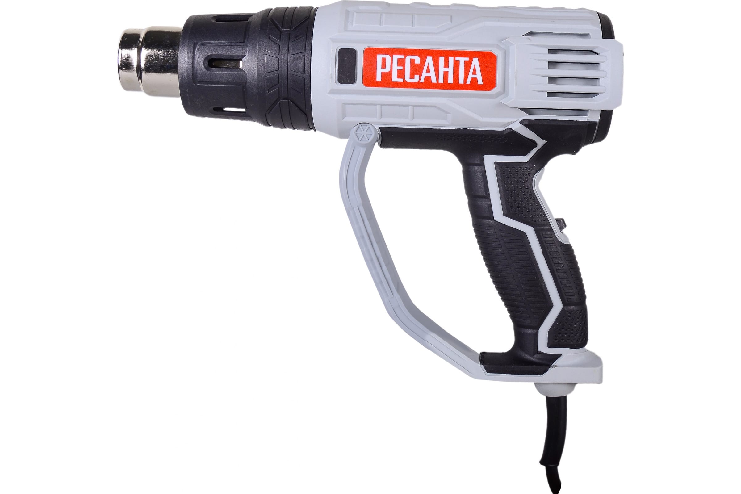 Фен строительный ФЭ-2000К (2000Вт, 500/300/500л/мин, 50-550°С, 4 насадки, кейс) РЕСАНТА