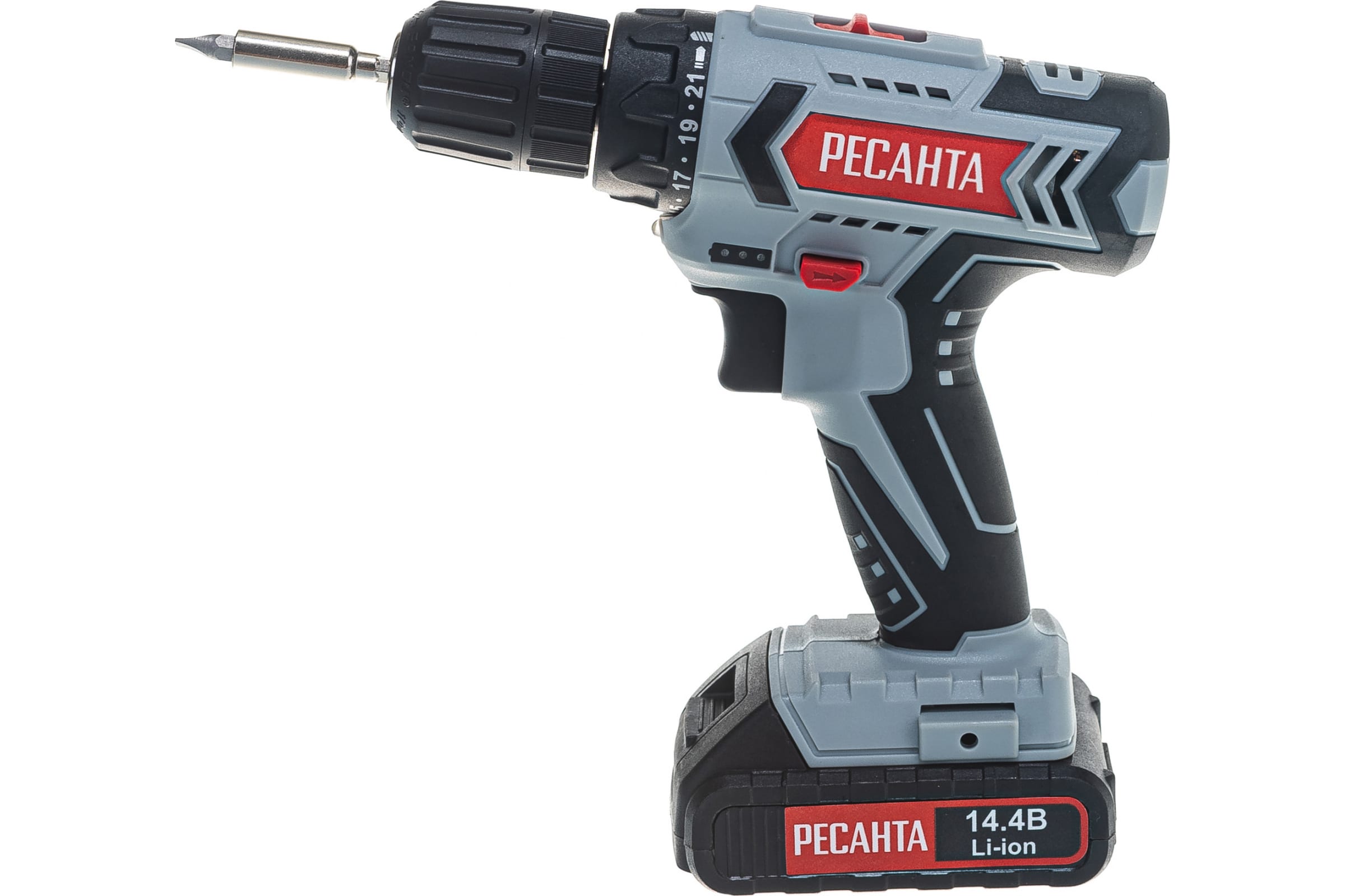 Аккум.дрель-шуруповёрт ДА-14-2Л (14,4В, Li-lon, 1х2Ач, 45Нм, патр.б/з 10мм) РЕСАНТА