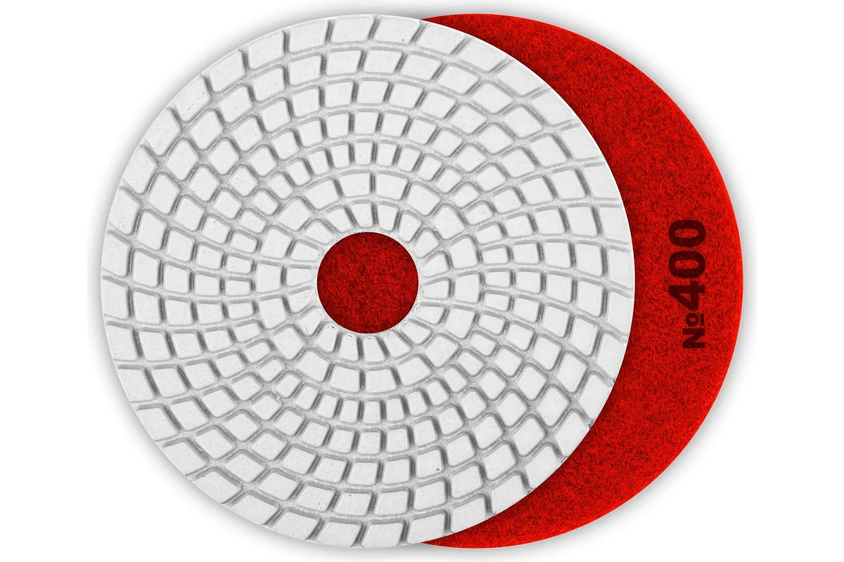 Круг алмазный гибкий шлифовальный Ø125мм, P400, мокрое шлифование, ЗУБР