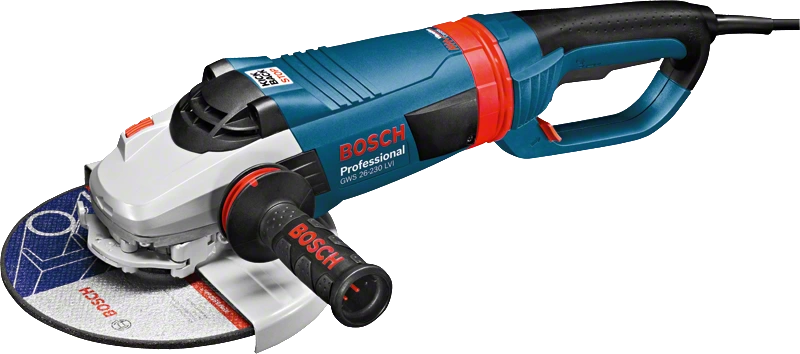 Углошлифовальная машина GWS 26-230LVI (2600Вт, 230мм, пл.пуск, повор.рукоятка, б/з гайка SDS) BOSCH