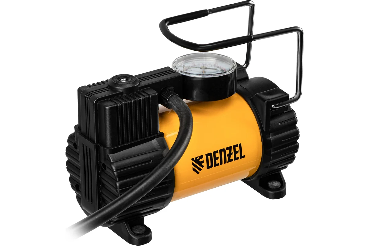 Компрессор автомобильный AC-37 (12В, 37л/мин, 7атм, автомобильный предохранитель, 2кг) DENZEL