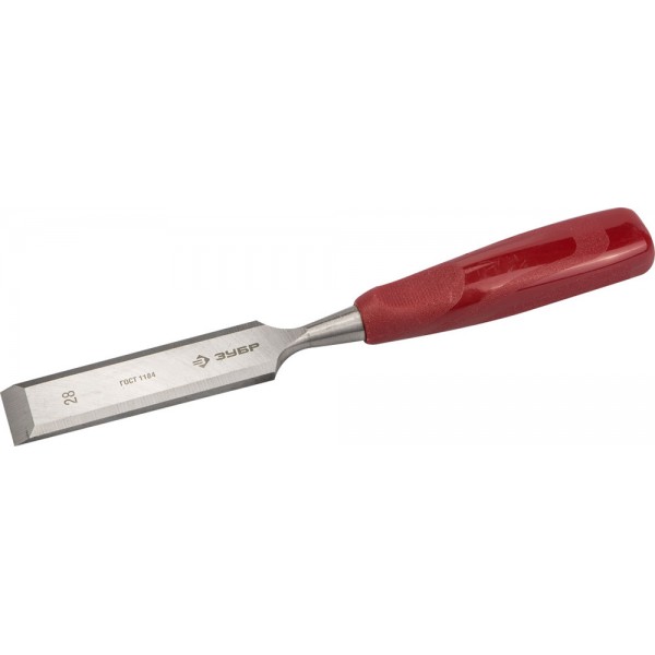 Стамеска 28мм ЗУБР "Мастер" с пластмассовой ручкой