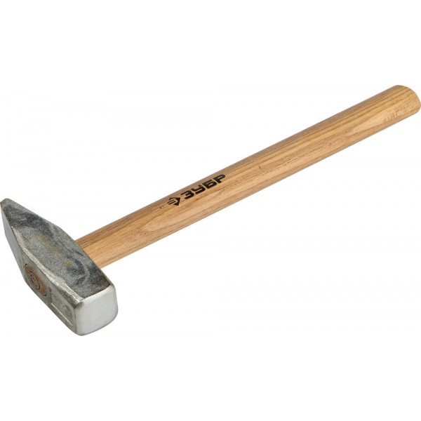 Молоток ЗУБР 1кг кованый оцинкованный с деревянной рукояткой