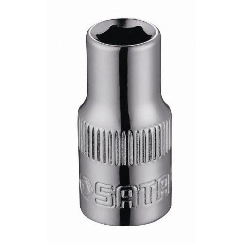 Головка торцевая SATA 12мм, 1/4", Cr-V