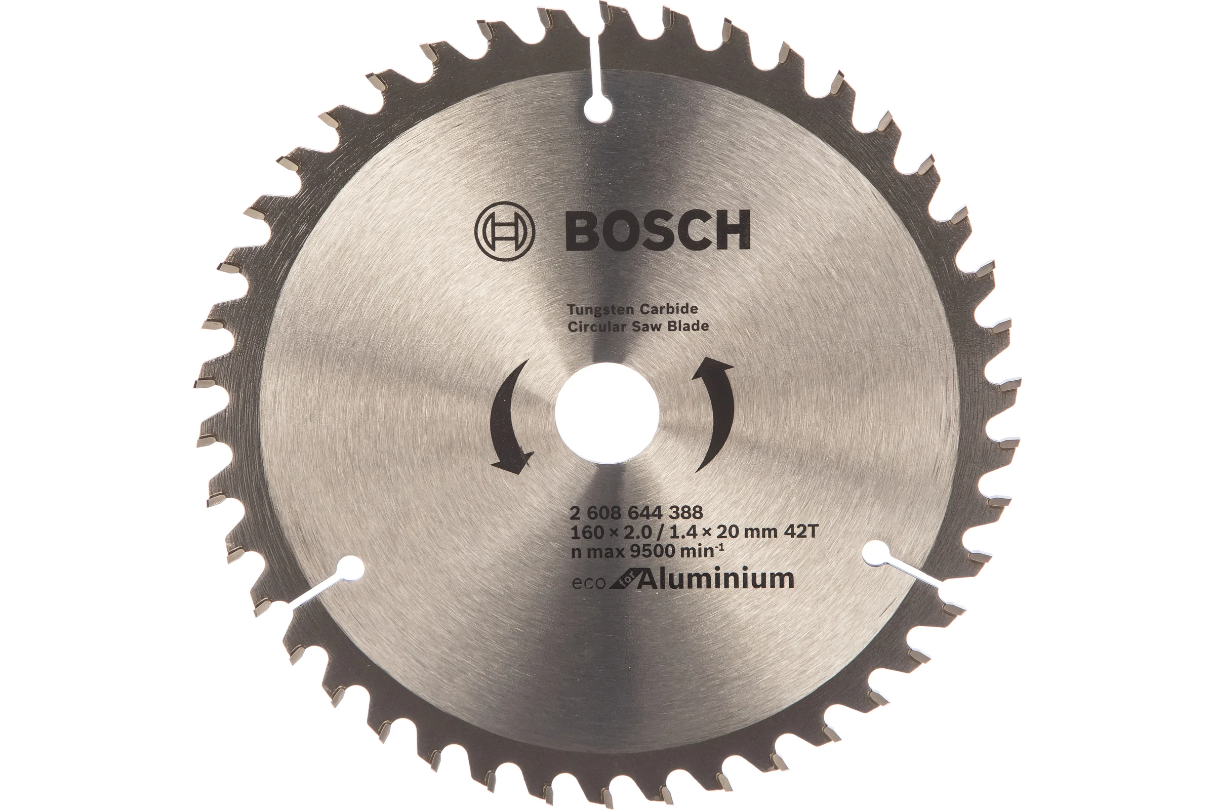 Диск пильный по алюминию ECO 160х20/16мм Т42 с твердосплавными зубьями BOSCH