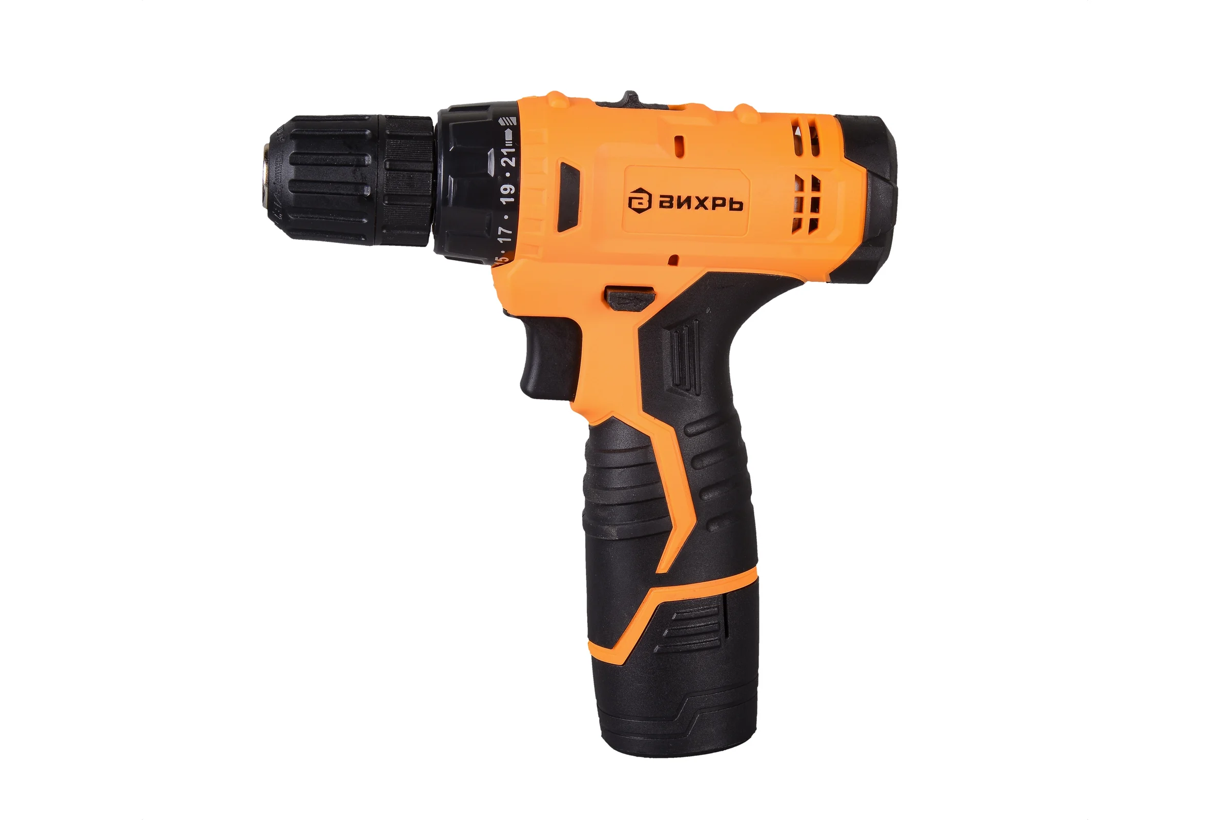 Аккум.дрель-шуруповёрт ДА-12Л-2К (12В, Li-lon, 2х2Ач, 26Нм, патр.б/з 10мм, кейс) ВИХРЬ