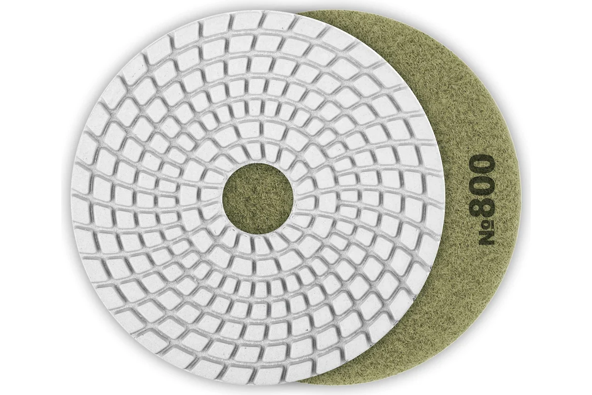 Круг алмазный гибкий шлифовальный Ø125мм, P800, мокрое шлифование, ЗУБР