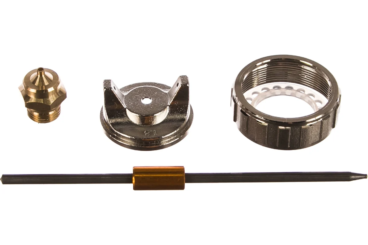 Ремкомплект для краскораспылителя 4 предм.: сопло Ø1,8мм, игла, форсунка, зажим сопла MATRIX