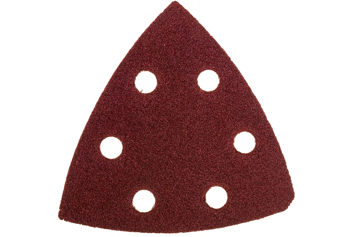 Треугольник абразивный 93мм, P80, на ворсовой подложке под "липучку" MATRIX