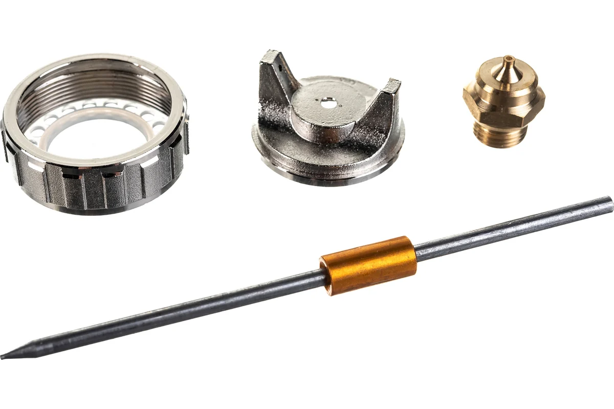 Ремкомплект для краскораспылителя 4 предм.: сопло Ø1,2мм, игла, форсунка, зажим сопла MATRIX