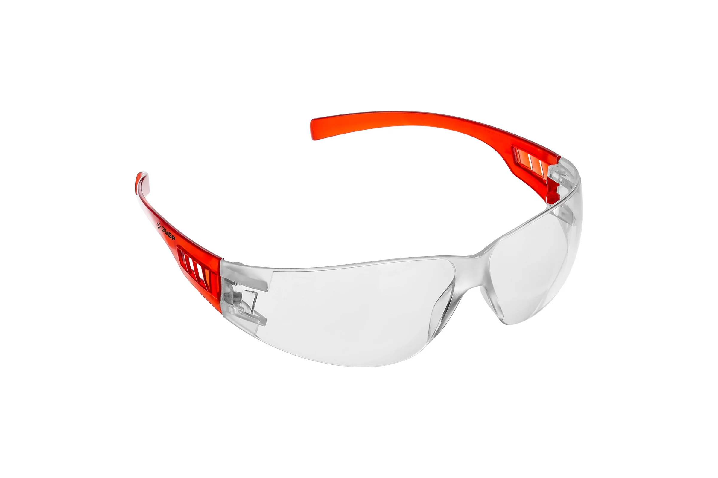 Очки защитные ЗУБР "Мастер", прозрачные, открытого типа, пластиковые дужки