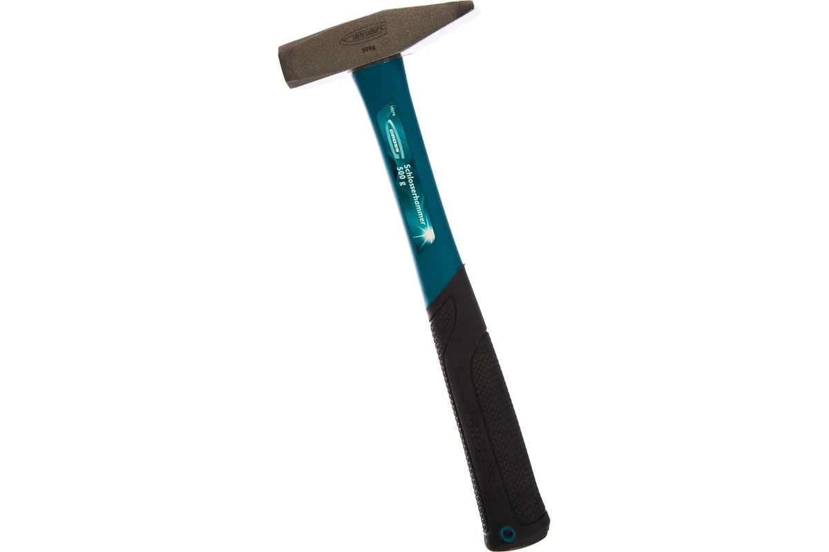 Молоток слесарный GROSS 0,5кг, фиберглассовая обрезиненная рукоятка, квадратный боек