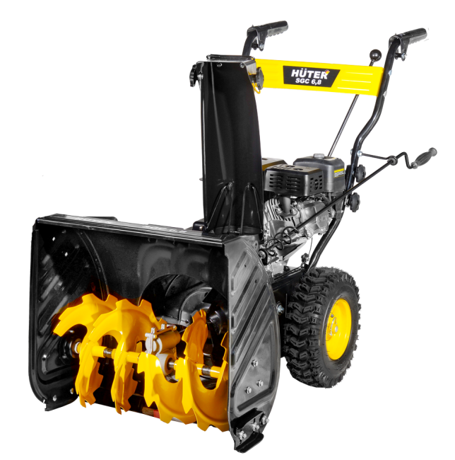 Снегоочиститель SGC 6,8 (7,0л.с, захв.560х540см, выброс 15м, 5вперёд/2назад, стартер ручной) HUTER