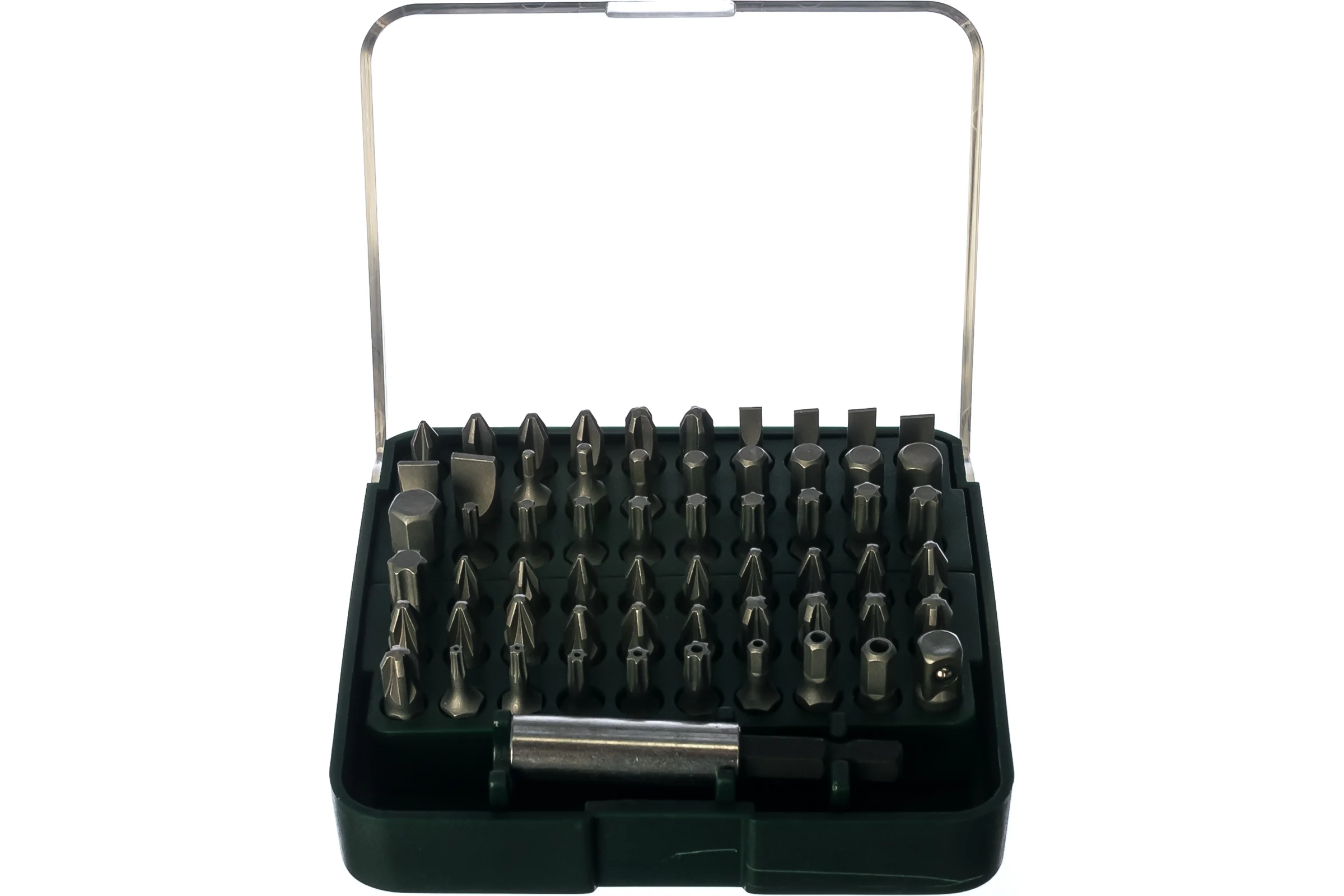 Набор бит KRAFTOOL 61 предм. специальных, в пластиковом боксе, Cr-V