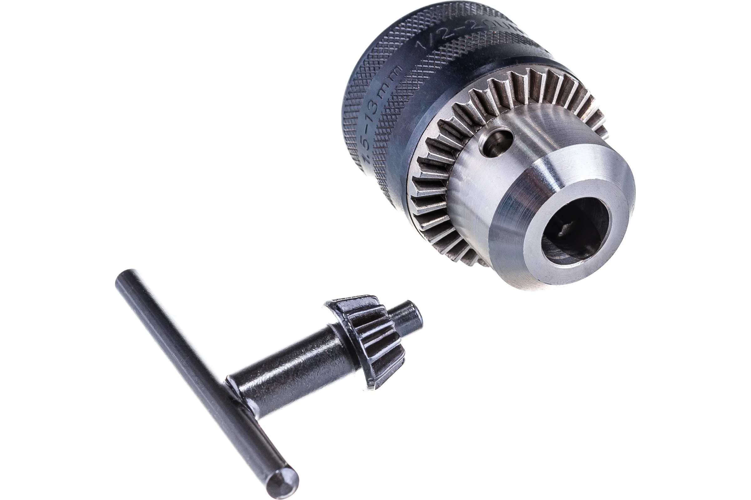 Патрон сверлильный ЗУБР "Мастер" 13мм, 1/2", цельнометаллический, с ключом