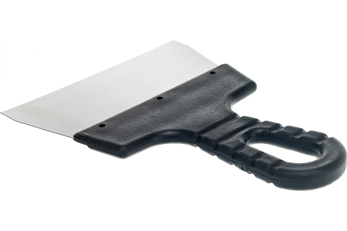 Шпатель нержавеющий 150мм с пластмассовой ручкой ВИХРЬ