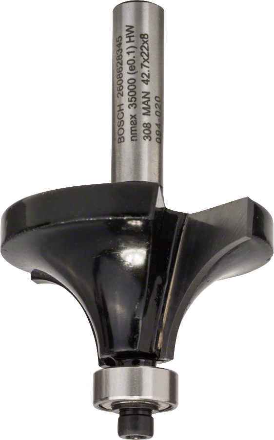 Фреза карнизная 15х20х8мм, с подшипником, с двумя лезвиями BOSCH