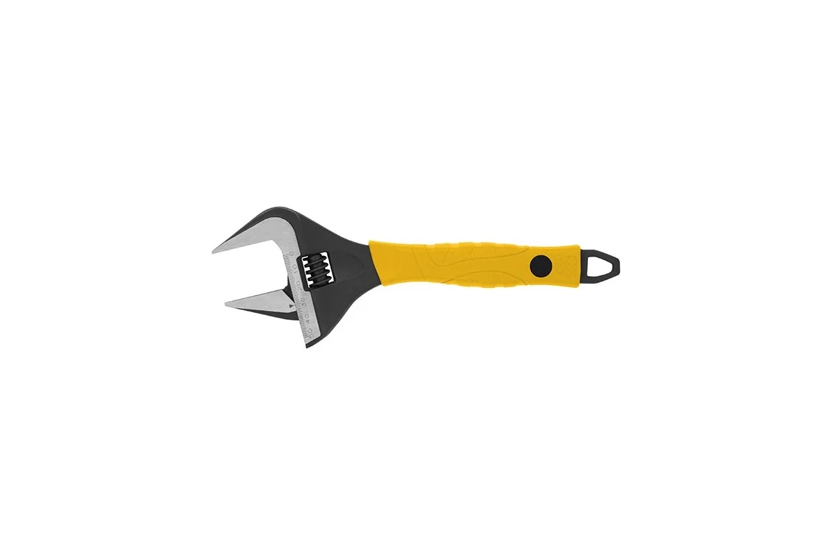 Ключ разводной 250мм, увеличенный захват 50мм, CrV, прорезиненная ручка, "Эталон" FIT