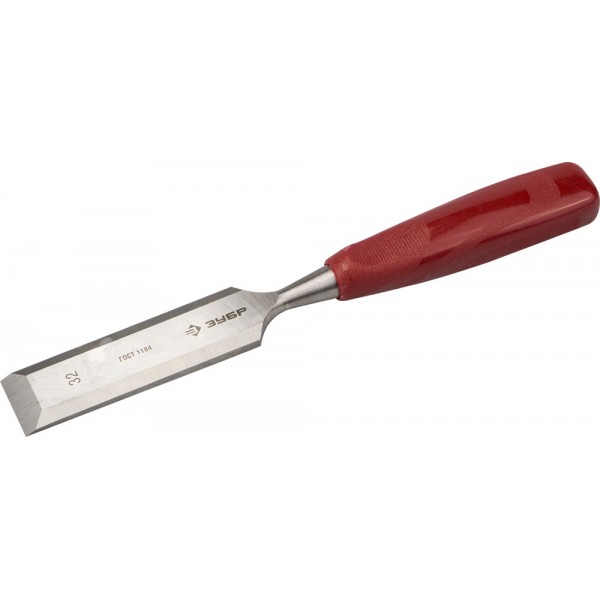 Стамеска 32мм ЗУБР "Мастер" с пластмассовой ручкой