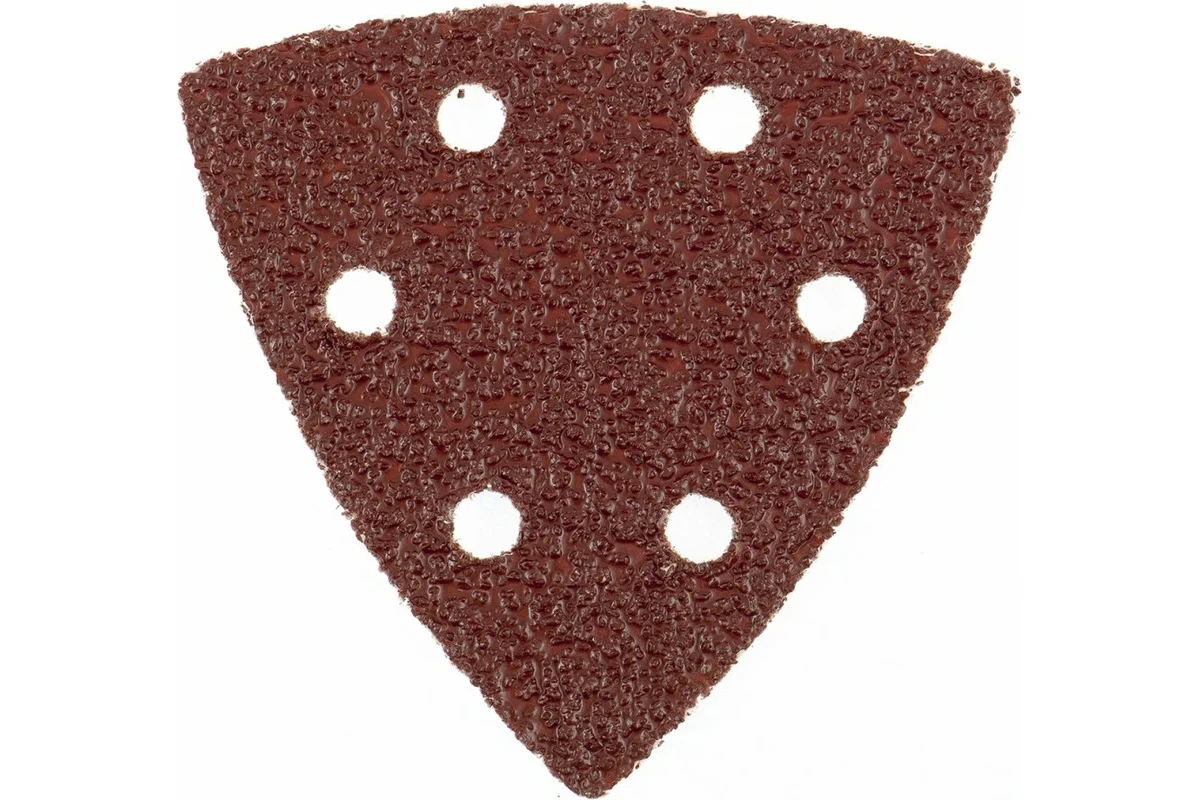 Треугольник абразивный 93мм, P40, на ворсовой подложке под "липучку" MATRIX