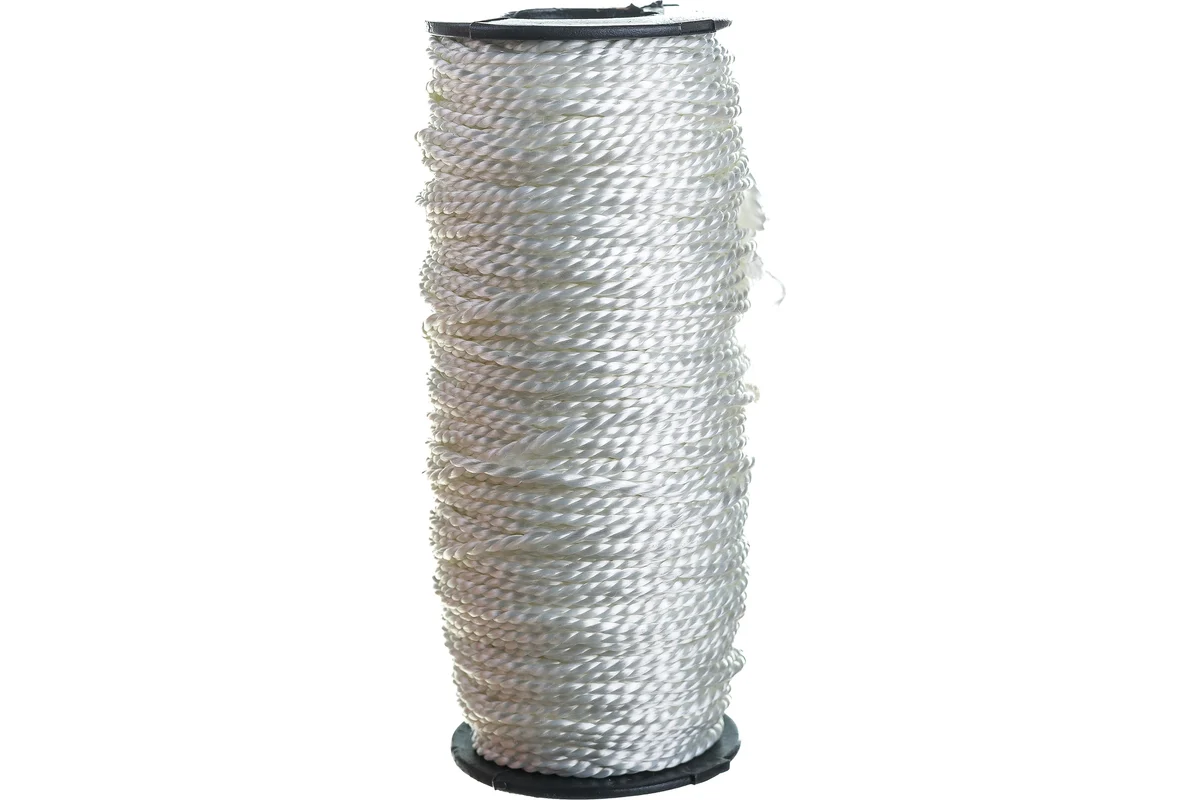 Шнур крученый полипропиленовый Ø2,0мм, L=50м, 70кгс, СИБРТЕХ