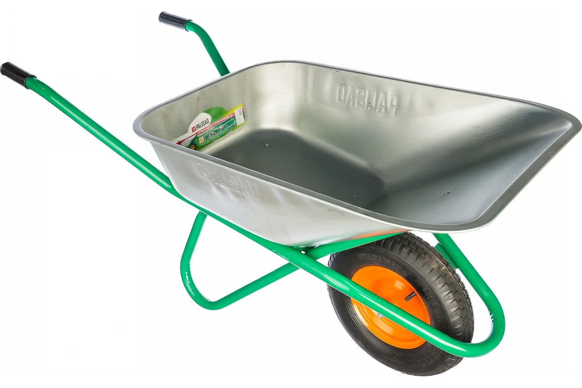 Тачка садово-строительная, усиленная, грузоподъемность 200кг, объем 90л PALISAD