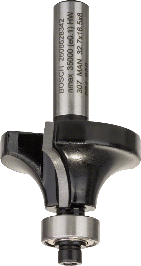 Фреза карнизная 10х17х8мм, с подшипником, с двумя лезвиями BOSCH