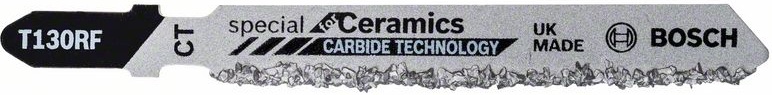 Пилка T 130RF - 59мм по мягкой настенной керамической плитке, чугуну (5-15мм), грубый пропил BOSCH