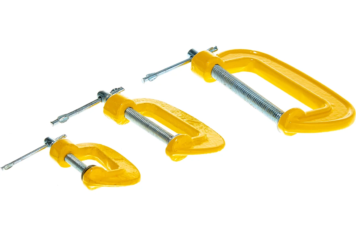 Набор струбцин "мини" из 3шт (25, 50, 75мм) тип "G" Stayer