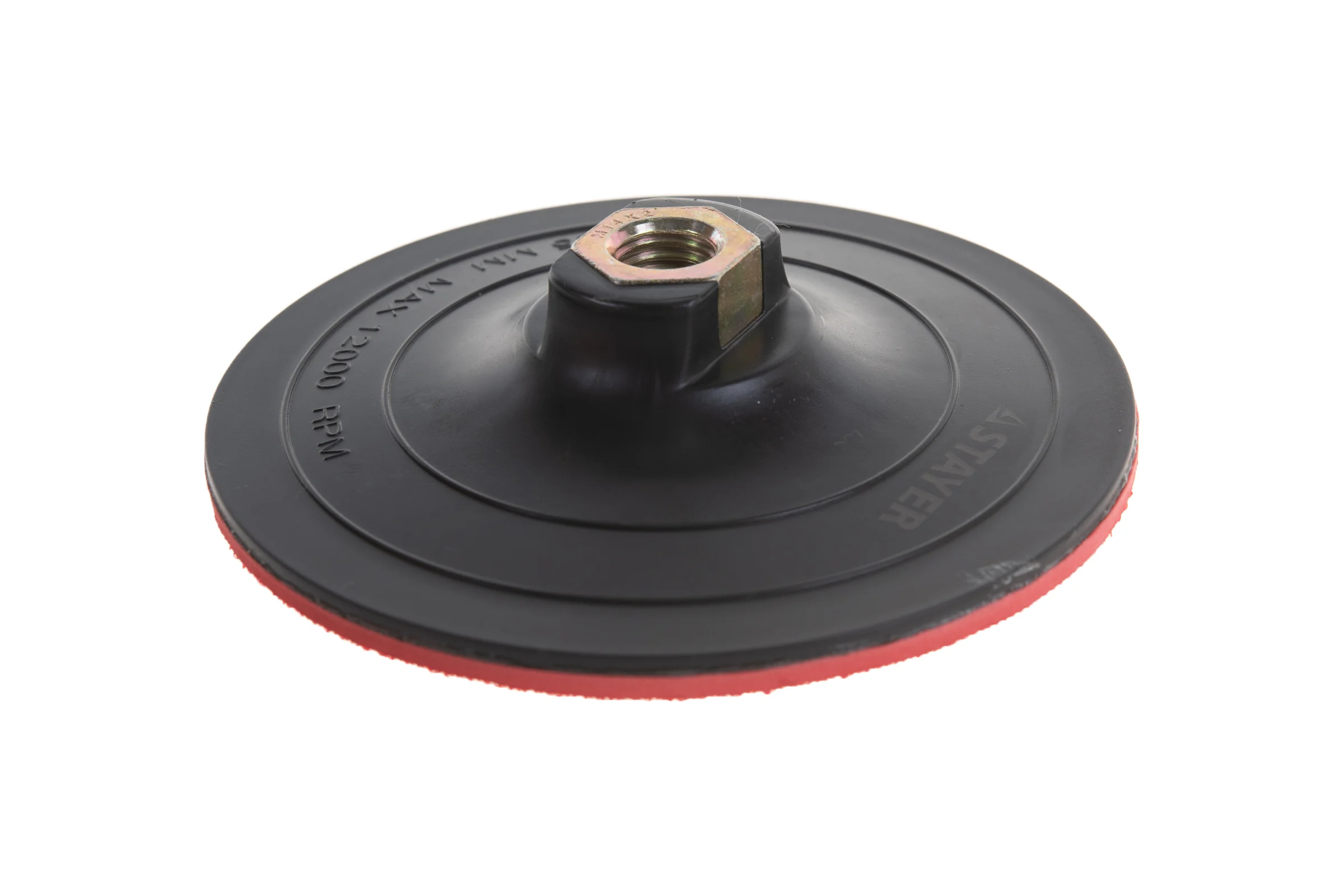 Насадка пластиковая жёсткая Ø125мм, М14 для УШМ под круг на липучке STAYER "MASTER"