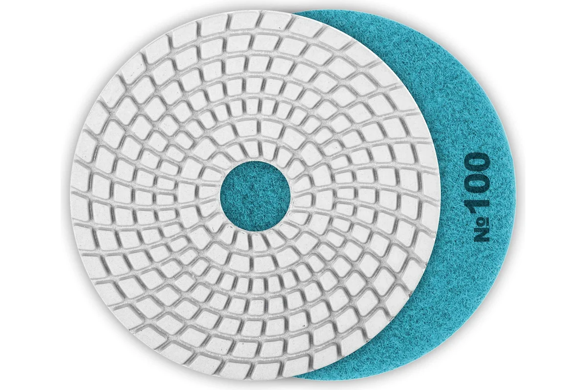 Круг алмазный гибкий шлифовальный Ø125мм, P100, мокрое шлифование, ЗУБР