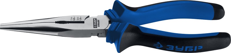 Тонкогубцы ЗУБР Профессионал "Бульдог" 200мм, двухкомпонентные рукоятки