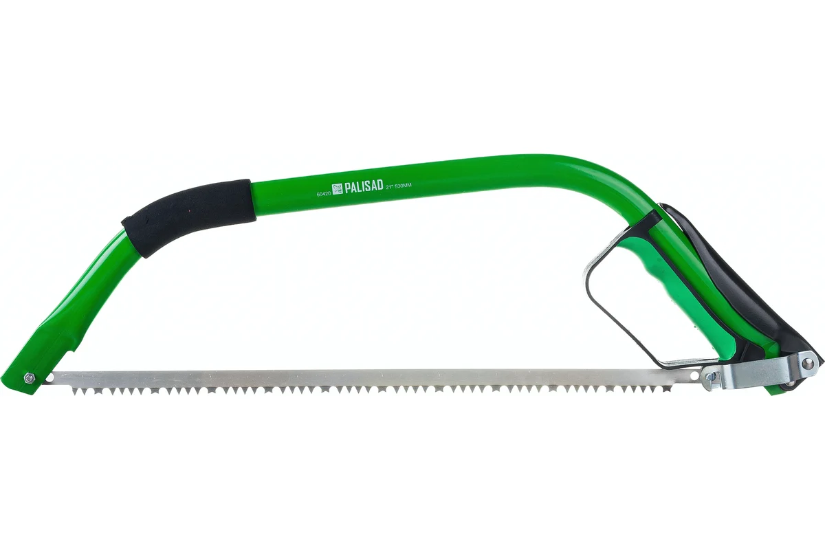Пила лучковая 530мм, двухкомпонентная рукоятка, защитная кулиса PALISAD