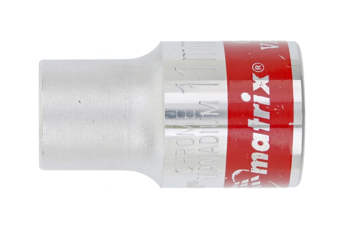 Головка торцевая MATRIX 11мм, 1/2", 6-гранная, Cr-V, хромированная