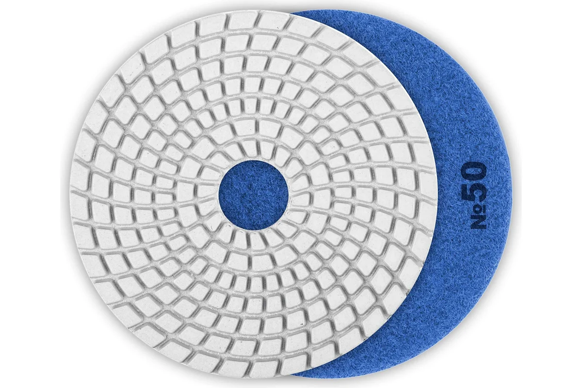 Круг алмазный гибкий шлифовальный Ø125мм, P50, мокрое шлифование, ЗУБР
