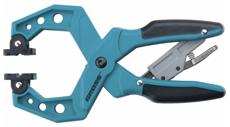 Струбцина клещеобразная 2-1/4", 58мм, храповый механизм жесткой фиксации GROSS