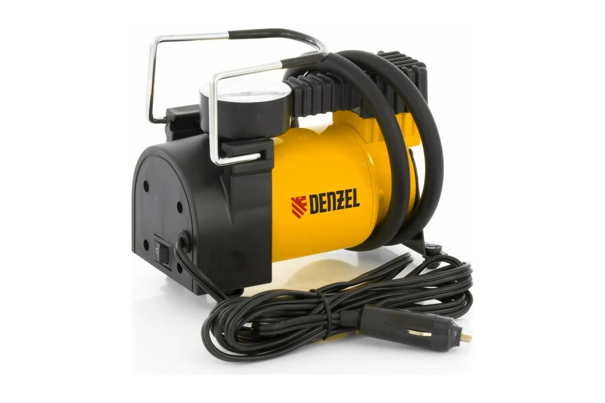 Компрессор автомобильный DС-20 (12В, 35л/мин, 7атм, 2кг) DENZEL