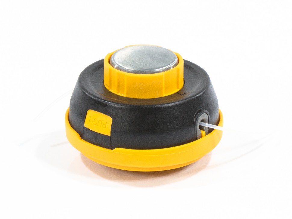 Катушка полуавтоматическая, леска Ø1,6-3,0мм, гайка М10х1,25, легкая заправка, подшипник DENZEL