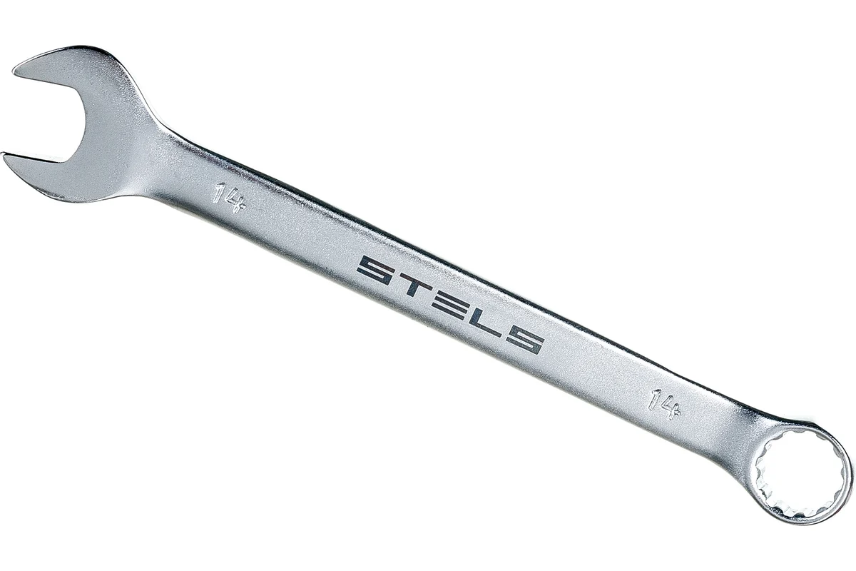 Ключ комбинированный 14мм, хромванадиевая сталь STELS
