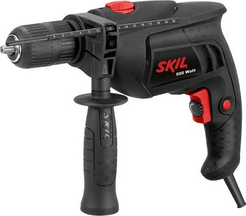 Дрель 6280LA (550Вт, удар, реверс, б/з патр.13мм) SKIL