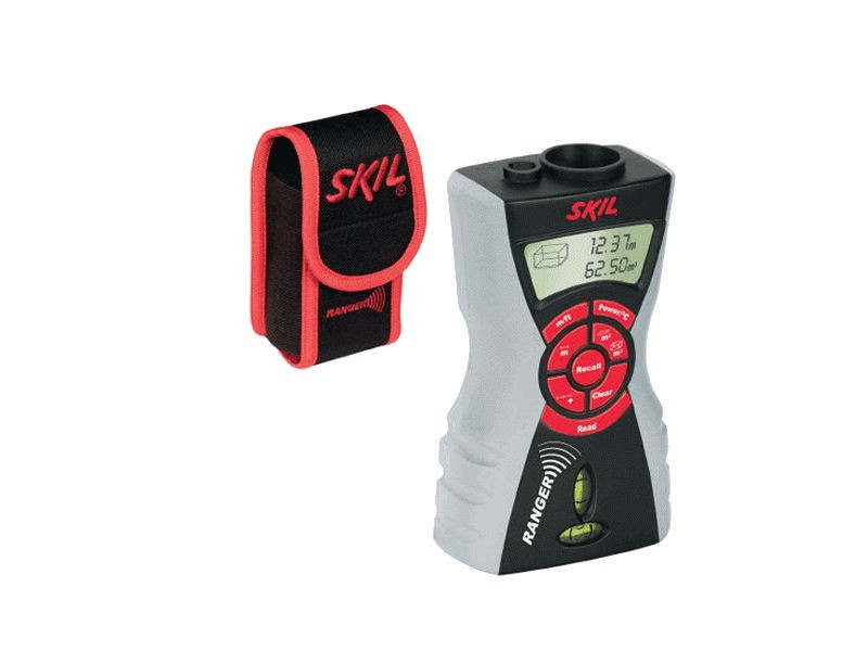 Ультразвуковой дальномер 0520AA (диапазон 0,5-15м, погрешность ±2,0мм, брезентовый чехол) SKIL