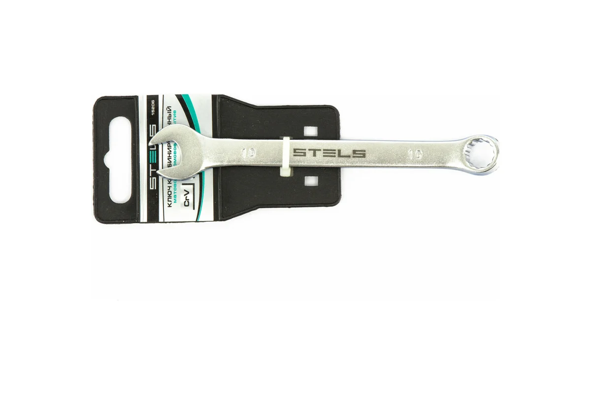 Ключ комбинированный 10мм, хромванадиевая сталь STELS