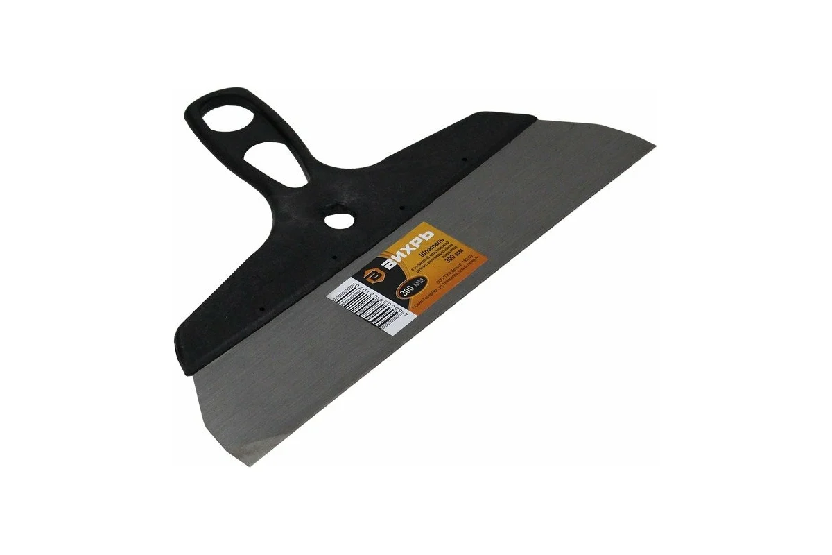 Шпатель нержавеющий 300мм с пластмассовой ручкой ВИХРЬ