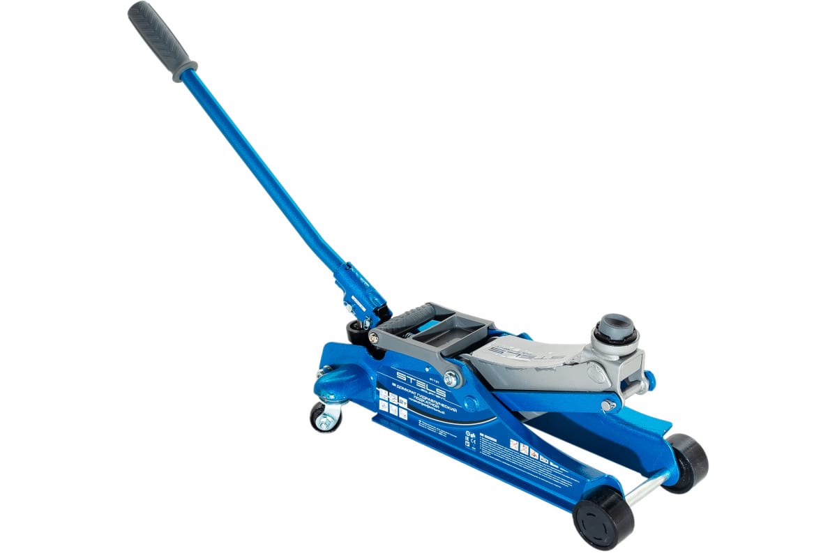 Домкрат гидравлич. подкатной, 2т LOW PROFILE, 100-350мм, поворотная рукоятка STELS