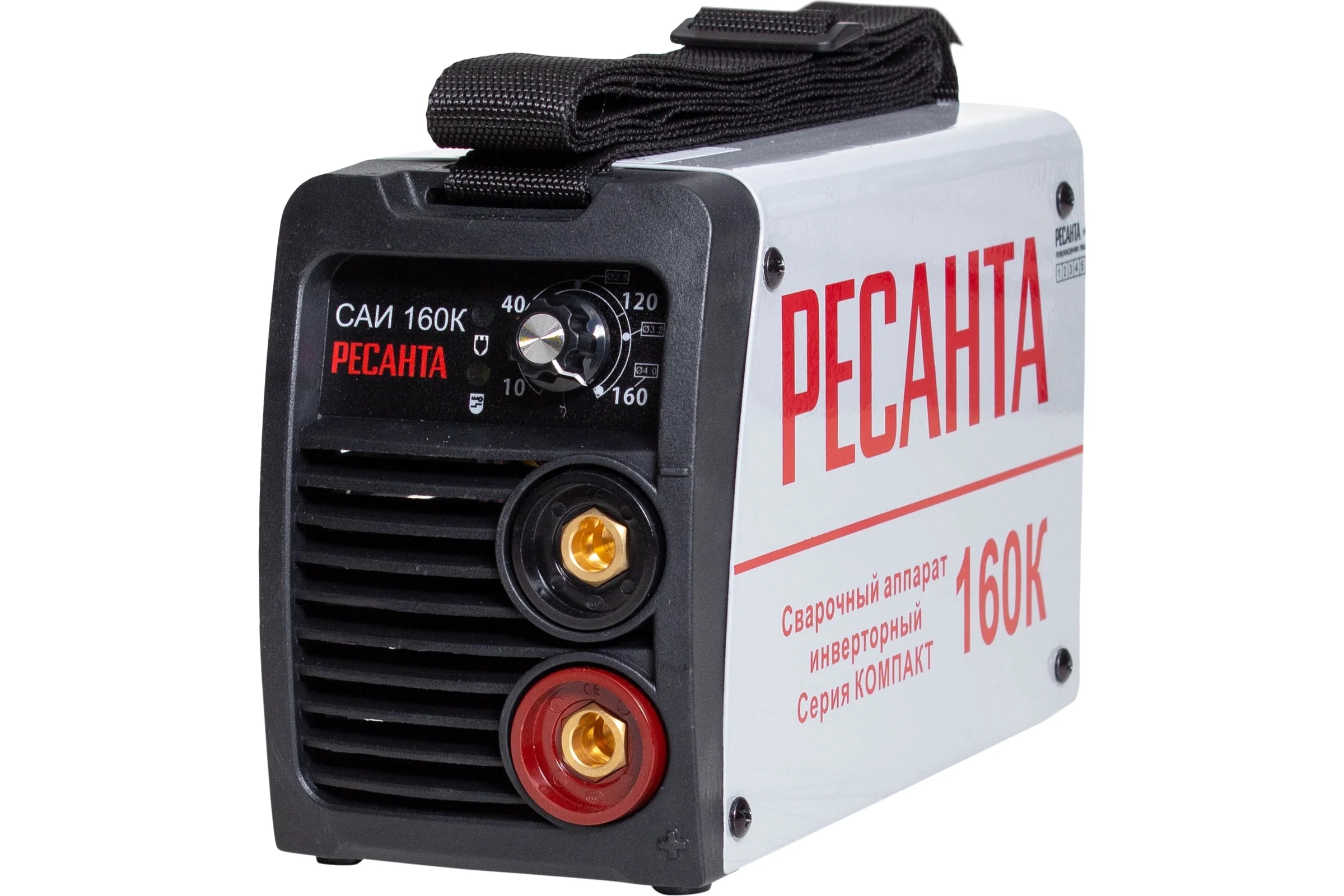 Сварочный инвертор САИ 160К (10-160А, 140-240В, ток 17,1А, Ø4мм, ПВ70%, 3,4кг) Ресанта
